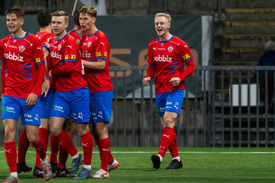 Helsingborgs Oscar Aga jublar