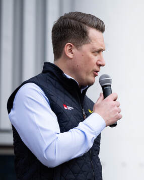Sveriges förbundskapten Sam Hallam