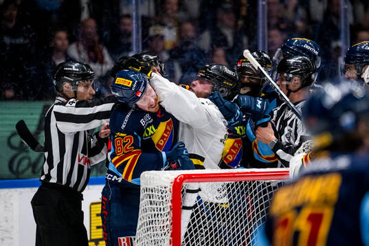 Djurgårdens Colby Sissons och AIKs Jordan Bellerive