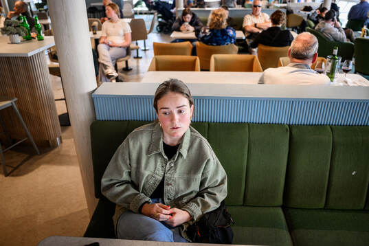 Mathilde Vangsgaard på Öresundslinjens färja