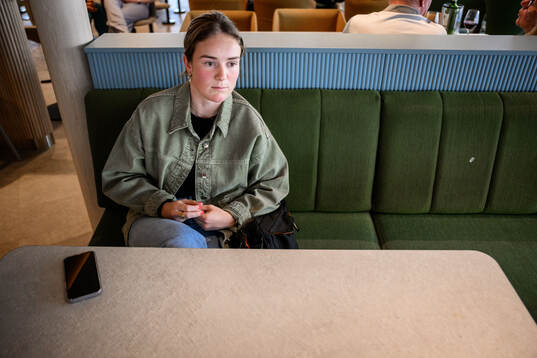 Mathilde Vangsgaard på Öresundslinjens färja