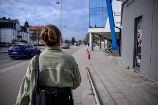 Mathilde Vangsgaard på väg in på Olympia
