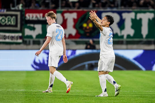 Keita Kosugi of Djurgården celebrates
