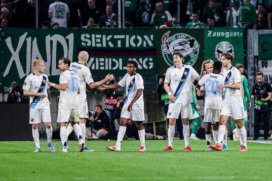Tobias Gulliksen of Djurgården celebrates