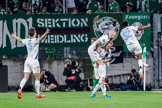 Tobias Gulliksen of Djurgården celebrates