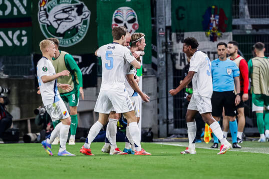 Tobias Gulliksen of Djurgården celebrates