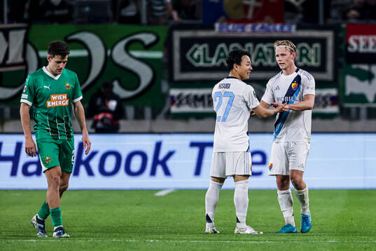 Tobias Gulliksen of Djurgården celebrates