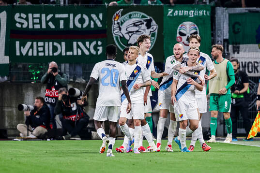 Tobias Gulliksen of Djurgården celebrates