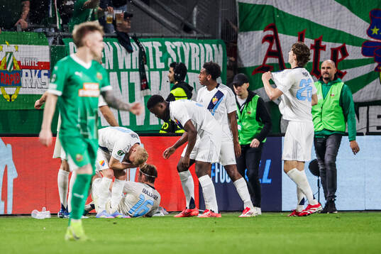 Tobias Gulliksen of Djurgården celebrates