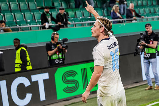 Tobias Gulliksen of Djurgården celebrates