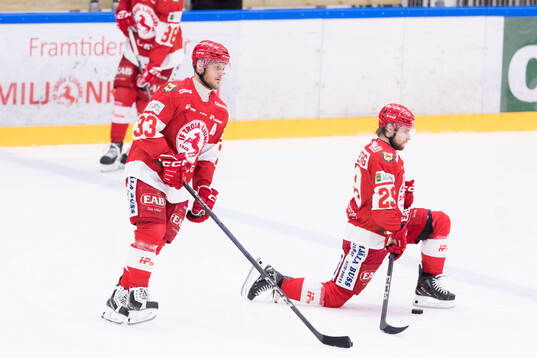 Troja/Ljungbys Daniel Karlsson Thörnros och Jörgen