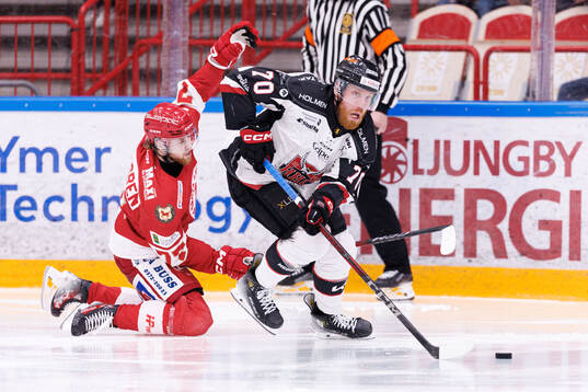 Troja/Ljungbys Max Wahlgren och Hudiksvalls Henrik Olsén