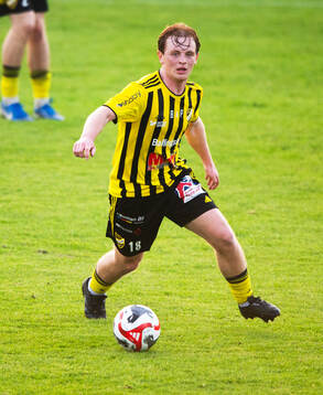 IFK Hässleholms Sam Hegdal i matchen i division 2 mellan