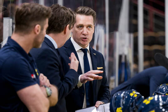Head coach Sam Hallam of Sweden