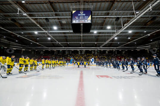 Players of Sweden and Finland