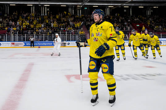 Tim Heed of Sweden celebrates