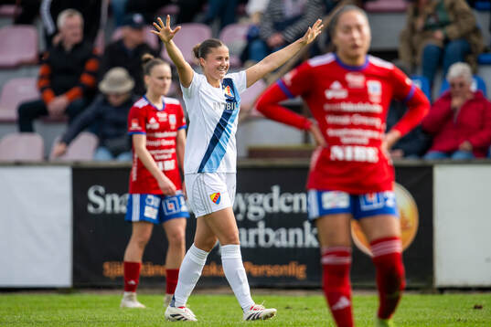 Djurgårdens Meja Staffansson jublar