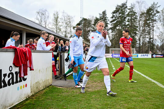 Djurgårdens spelare gör entré