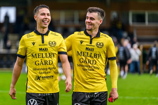 Mjällbys Nicklas Røjkjær och Jesper Gustavsson