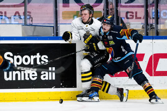 AIKs Rasmus Rudslätt och Djurgårdens Victor Eklund