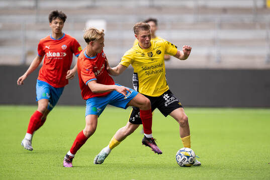Helsingborgs Alvin Nordin och Elfsborgs Konrad Folkesson