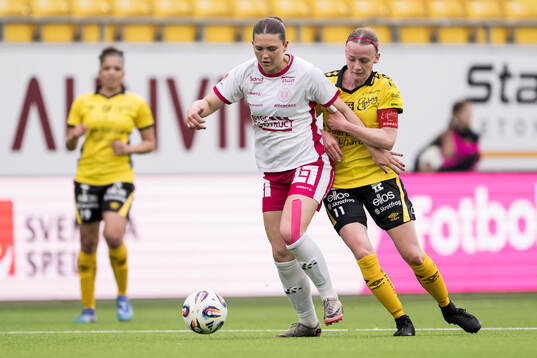 IK Uppsalas Clara Leffler och Elfsborgs Leann Nyström