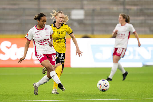 IK Uppsalas Arsema Weldai och Elfsborgs Hanna Jiozon