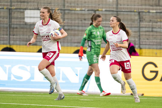 IK Uppsalas Stina Leffler jublar