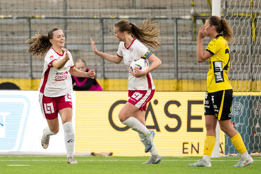 IK Uppsalas Stina Leffler jublar