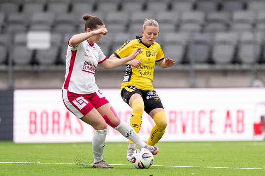 IK Uppsalas Clara Leffler och Elfsborgs Hanna Gunnarsson