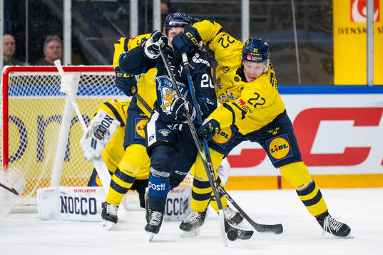 Viljami Marjala of Finland and Fredrik Olofsson of Sweden