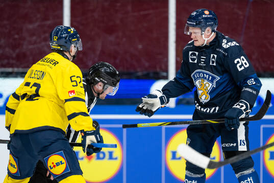 Tommi Tikka of Finland reacts