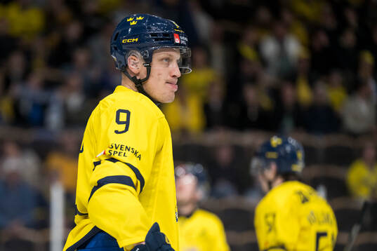 Gabriel Carlsson of Sweden looks dejected