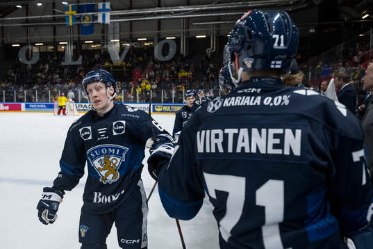 Lassi Thomson of Finland celebrates