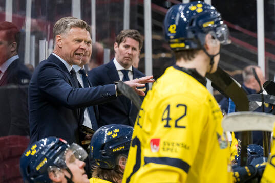Assistant coach Nicklas Rahm of Sweden