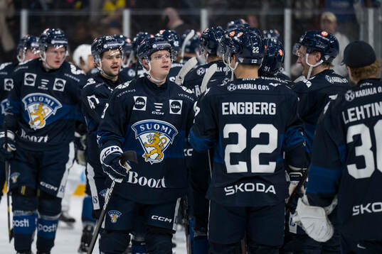 Vili Saarijärvi of Finland celebrates