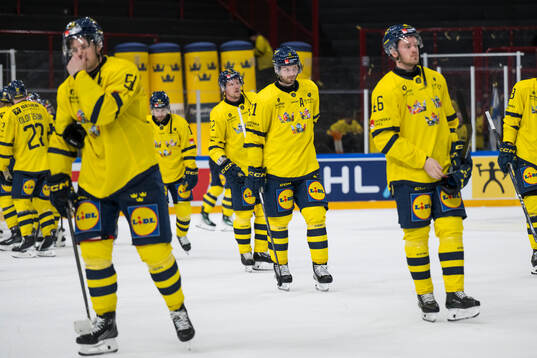 Christoffer Ehn of Sweden looks dejected