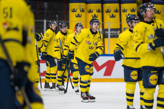Linus Nässén of Sweden looks dejected