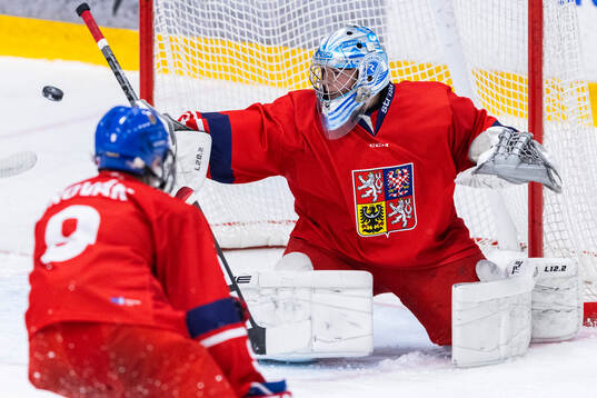 Goaltender Jakub Kubina of Czech Republic