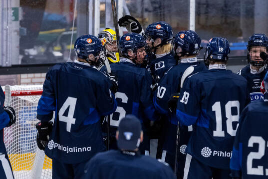Players of Finland celebrates