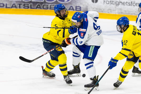 Vilgot Nygren of Sweden and Lukas Trusa of Slovakia
