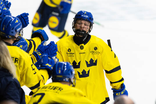 Douglas Johansson of Sweden celebrates