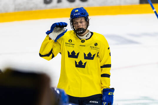 Tom Bjurman of Sweden celebrates