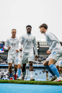 Malmö FFs Erik Botheim, Emmanuel Ekong och Kenan Busuladzic