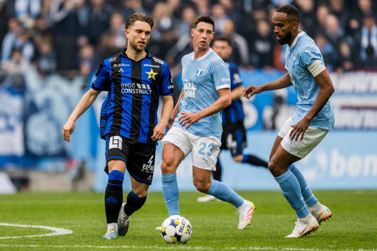Sirius Andreas Pyndt Andersen och Malmö FFs Isaac Kiese