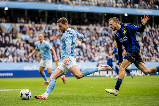 Malmö FFs Gabriel Busanello och Sirius Melker Heier