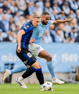 Sirius Jakob Voelkerling Persson och Malmö FFs Isaac Kiese