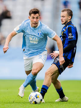 Malmö FFs Lasse Berg Johnsen och Sirius Melker Heier