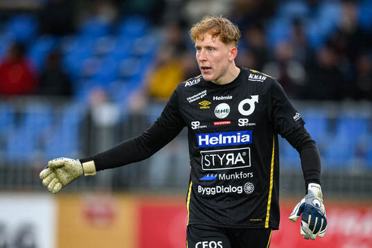 Degerfors målvakt Rasmus Forsell