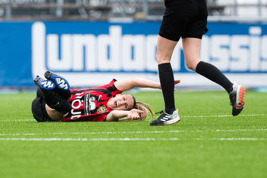 Brommapojkarnas Frida Thörnqvist har ont